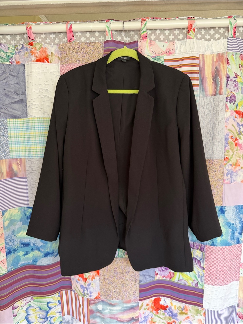 Express Black Women's Open-Front Blazer Jacket